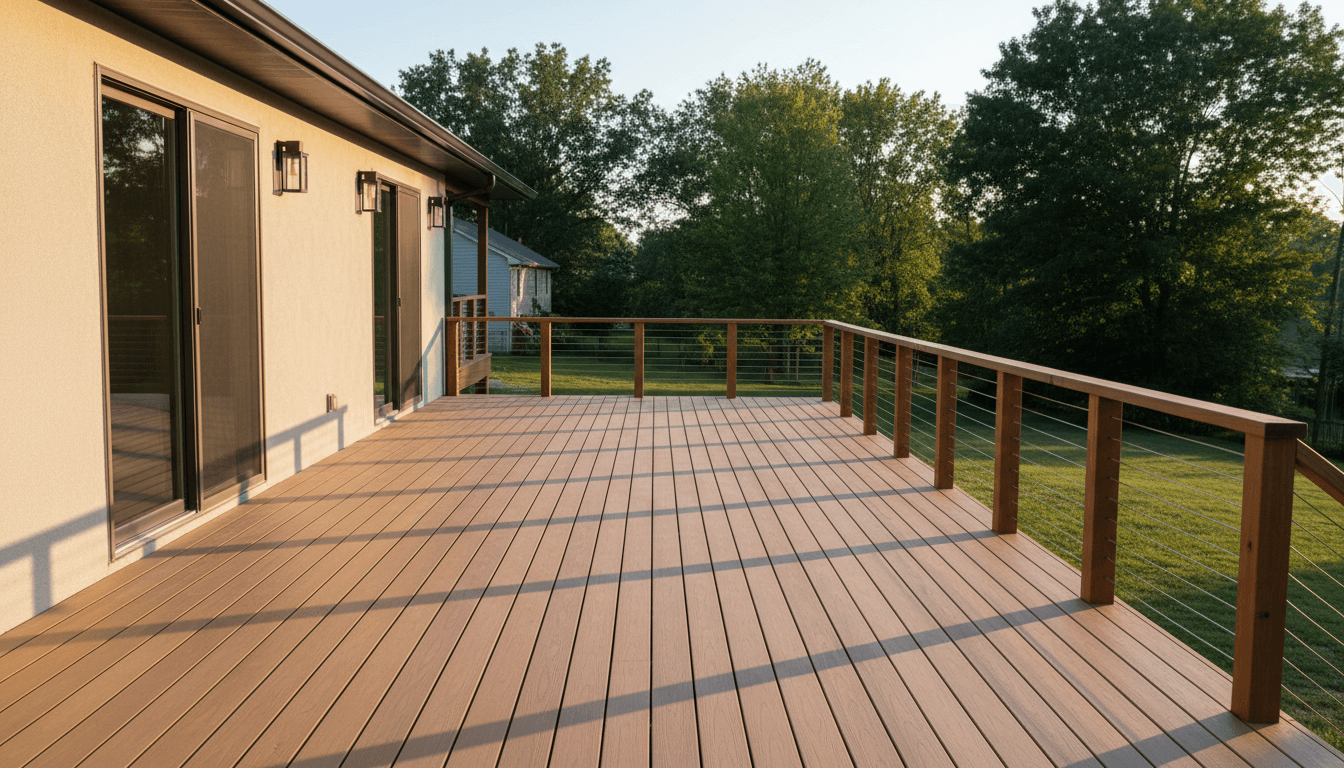 RESTOREPRO CONSTRUCTION team member building a custom deck